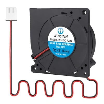 Abbildung von WINSINN DC 120mm Gebläse Lüfter 12V 12032 Doppelkugellager 12 Volt bürstenlose Kühlung 120x32mm 2PIN