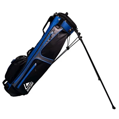 Abbildung von LONGRIDGE 6&#039; WEEKEND Golf Ständer Tasche Marineblau SILBER
