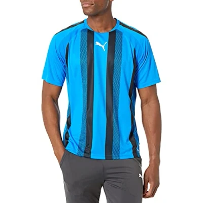 Abbildung von PUMA Herren Teamliga Jersey T Shirt, Electric Blue Lemonade/Black/White, L