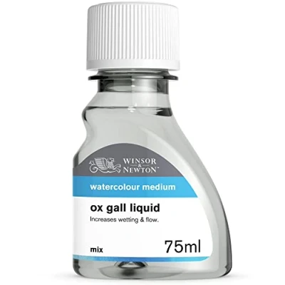 Abbildung von Winsor &amp; Newton 2621766 Ochsengalle zum Entfetten von Untergründen vor dem Bemalen mit Gouache oder Aquarellfarben 75ml Flasche