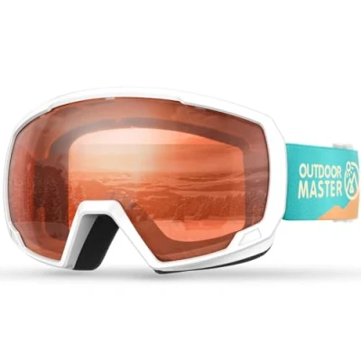 Abbildung von OutdoorMaster Kids Ski Goggles, Snowboard Goggles Jugend Schneebrillen Dämmerung