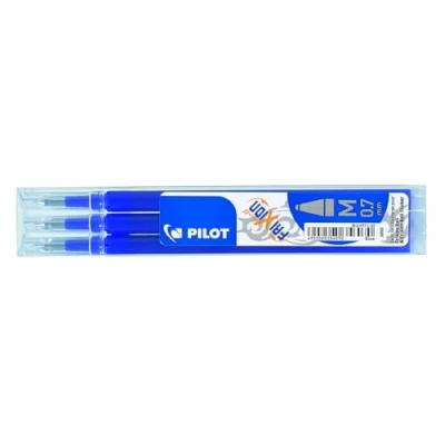 Abbildung von Pilot Pen 2261003F Ersatzminen Tintenroller Frixion Ball, Stärke 0,7 mm, blau, radierbar, 3 Stück