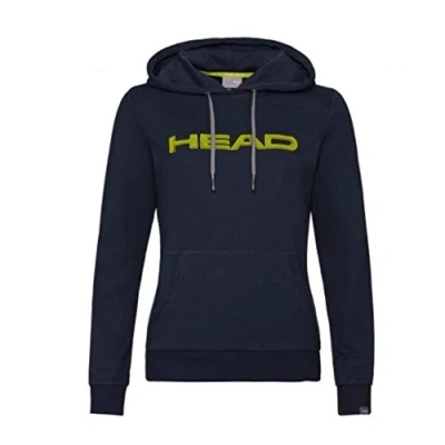 Abbildung von HEAD Damen Club Rosie Hoodie Sweatshirt, Dunkel Blau/Gelb, L EU