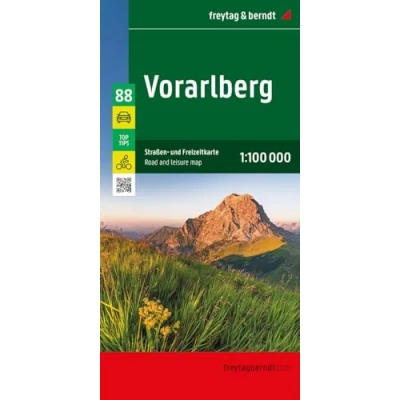 Abbildung von Vorarlberg, Straßen und Freizeitkarte 1:100.000, freytag &amp; berndt: Mit Infos, Top Tips, Innenstadtplan, Radrouten (freytag berndt Auto + Freizeitkarten)