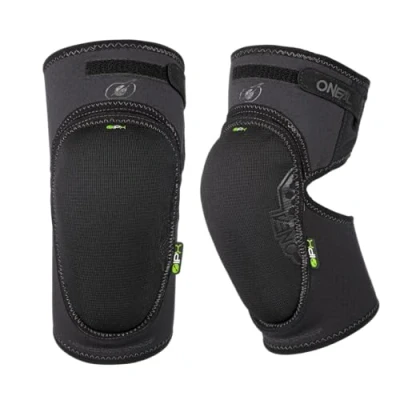 Abbildung von O&#039;NEAL Knie Protektoren Motocross Enduro Motorrad Hochdichter IPX® Aufprallschutz, elastischem Klettband, Atmungsaktives Neopren Junction Lite Knee Guard Erwachsene Schwarz Größe S