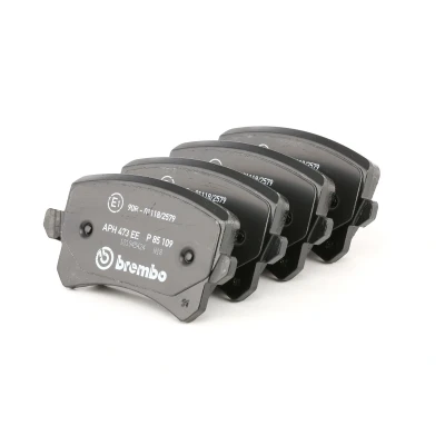 Abbildung von BREMBO P 85 109 Bremsbelagsatz exkl. Verschleißwarnkontakt mit Bremssattelschrauben Zubehör VOLKSWAGEN: Sharan II, Passat B6 Saloon kfzteile,