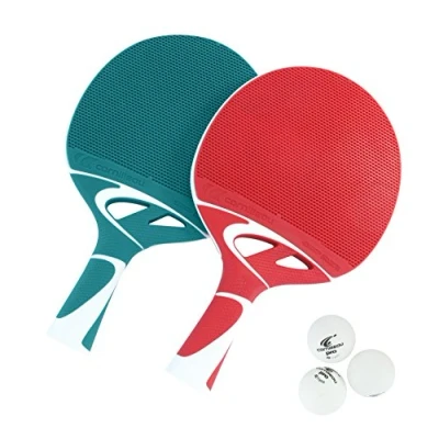 Abbildung von CORNILLEAU Tacteo Duo Set 2 x Outdoor Tischtennisschläger + 3 Bälle Wetterfest und Robust