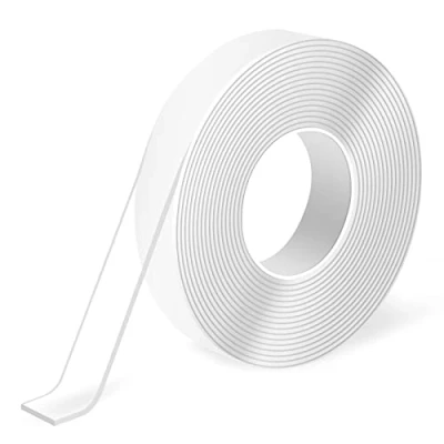 Abbildung von Art3d Doppelseitiges Klebeband, strapazierfähig, 3 meter, spurlos, abnehmbar, wiederverwendbar, waschbar Mehrzweck Klebeband wie im Fernsehen gesehen