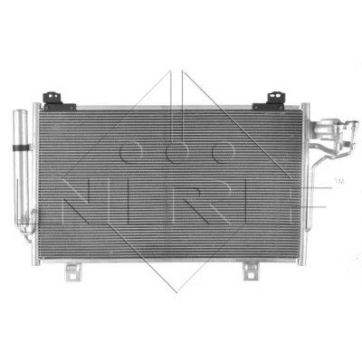 Abbildung von NRF EASY FIT 350229 Klimakondensator mit Trockner, Dichtring 15,5 10,1 Aluminium 628 MAZDA: 3 Saloon