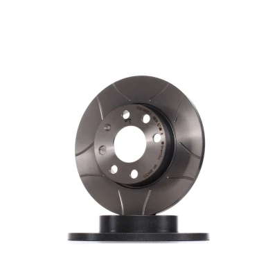 Abbildung von BREMBO MAX LINE 08.4475.75 Bremsscheibe 236 12,5 4 voll, geschlitzt beschichtet mit Schrauben OPEL: Astra F CC, Vectra A Saloon, Corsa B Hatchback