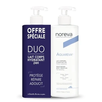 Abbildung von Noreva Aquareva 24H Moisturizing Body Cream 2 x 400ml by
