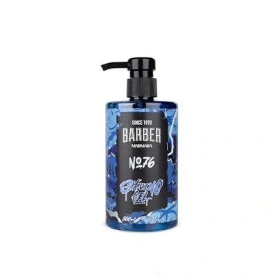 Abbildung von BARBER MARMARA Rasiergel Männer No.76 Herren transparent 500ml Shaving Gel Men für eine präzise Rasur der Bartkonturen optimales Gleiten Kühlt die Haut mit Pumpenspender