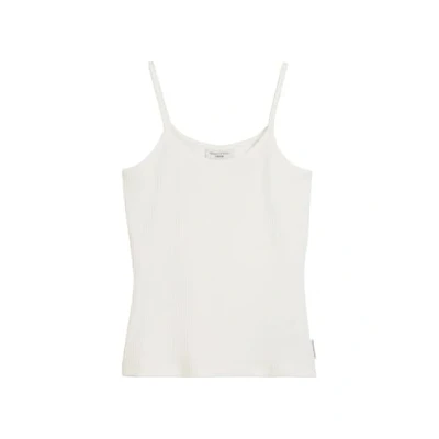 Abbildung von Marc O&#039;Polo Denim SPAGHETTITRÄGERSLIM AUS Top, Damen, Größe: Large, Silky white