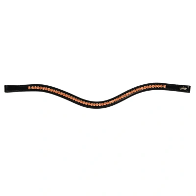 Abbildung von Schockemöhle Stirnriemen Diamond Select Schwarz/Orange VB