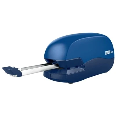 Abbildung von Rapid F Serie 10BX Mobiles Elektrisches Heftgerät, 10 Blatt, batteriebetrieben, Kunststoff/Metall, Blau, 5000295