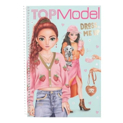 Abbildung von Depesche 13486 TOPModel Dress Me Up Stickerbuch mit 20 Seiten vorgedruckter Model Motive zum Selbstgestalten, inkl. 7 Stickerbogen