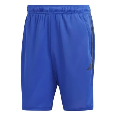 Abbildung von adidas Herren Train Essentials Piqué 3 Stripes Training Shorts, Lucid Blue/Black, L