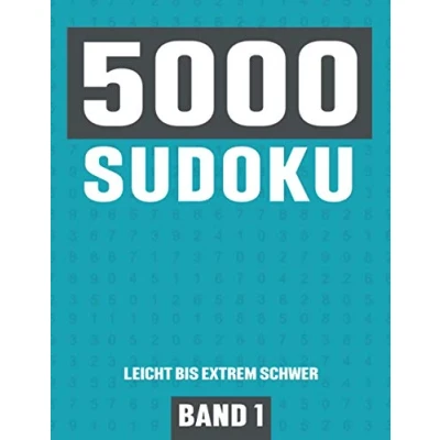 Abbildung von 5000 Sudoku: Großes Sudoku Buch mit Rätseln Schwierigkeit Leicht bis Extrem Schwer für Kinder, Erwachsene und Senioren Band 1