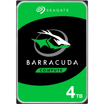 Abbildung von Seagate Barracuda 4TB interne Festplatte HDD, 3.5 Zoll, 5400 U/Min, 256 MB Cache, SATA 6GB/s, silber, Modellnr.: ST4000DM004