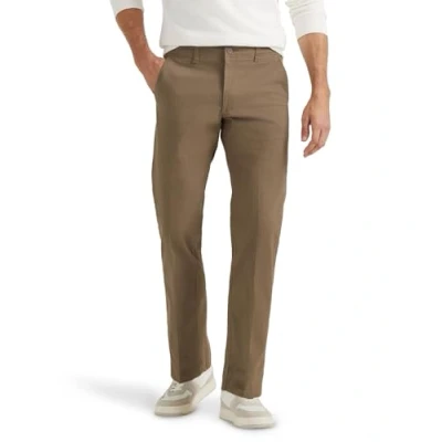 Abbildung von Lee Herren Extreme Motion Flat Front Regular Straight Pant gerade geschnittene Hose, Woodspice, 34W / 34L
