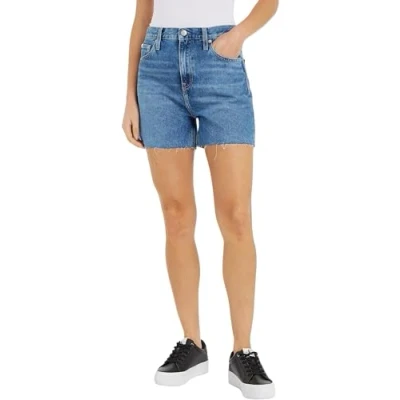 Abbildung von Calvin Klein Jeans MOM Shorts, Damen, Größe: 28, Denim medium