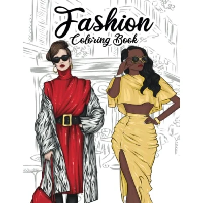 Abbildung von Fashion Coloring Book: 50 Stylish Outfits to Color for Adult Women and Teen Girls