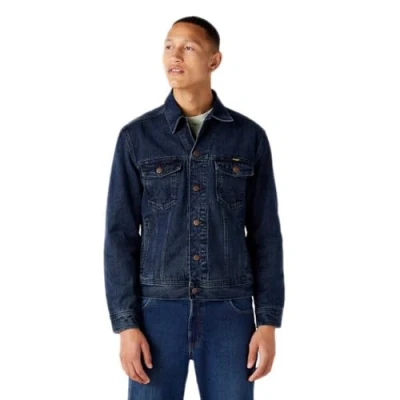 Abbildung von Wrangler Authentic Jacket Jeansjacke, Herren, Größe: 3XL, Coalblue stone