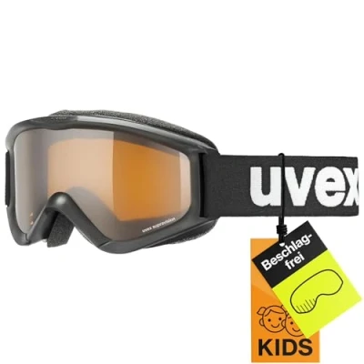 Abbildung von uvex speedy pro Skibrille für Kinder konstrastverstärkend vergrößertes, beschlagfreies Sichtfeld Schwarz one size