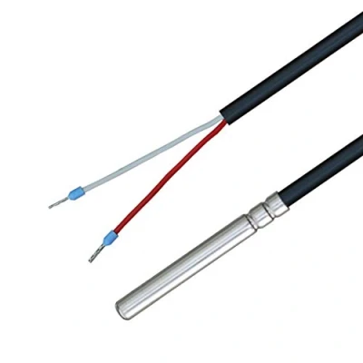 Abbildung von iOVEO 035HP05202 NTC 10kOhm Temperaturfühler mit PVC Leitung bis 105C, Temperatursensor, Fühler, Heizung, NTC, 2 Meter