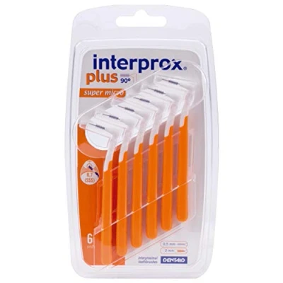 Abbildung von INTERPROX Super Micro Plus Interproximalbürste, 0,5 mm, Orange, 6 Stück