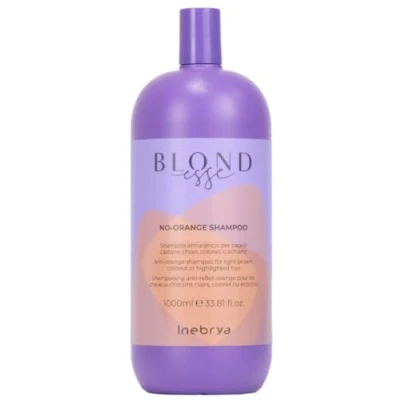 Abbildung von Anti Orangen Shampoo, ideal für alle hellbraunen, gefärbten oder aufgehellten Haare No Orange Blondesse INEBRYA 1.000 ml