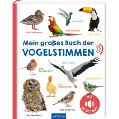 Abbildung von Mein großes Buch der Vogelstimmen: mit 40 Sounds Hochwertiges Soundbuch realistischen für Kinder ab 24 Monaten