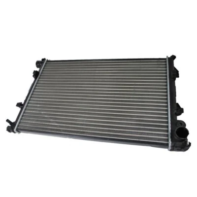 Abbildung von THERMOTEC D7P004TT Kühler, Motorkühlung Aluminium, Kunststoff 670 446 32 Schaltgetriebe Kühlrippen mechanisch gefügt PEUGEOT: 309 I Hatchback