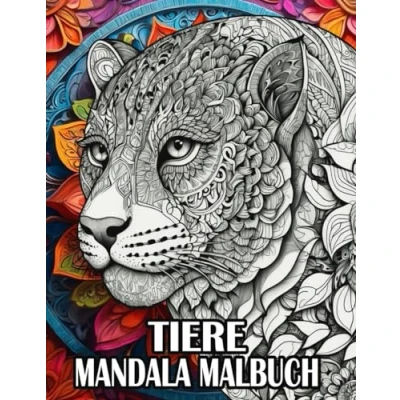 Abbildung von Tiere Mandala Malbuch: 50 Ausmalmotive für Erwachsene und Jugendliche zur Entspannung Stressabbau mehr Achtsamkeit