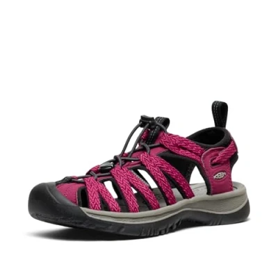 Abbildung von Keen Whisper Trekkingsandale, Damen, Größe: 39.5, Beaujolais rot schwarz Schuhe