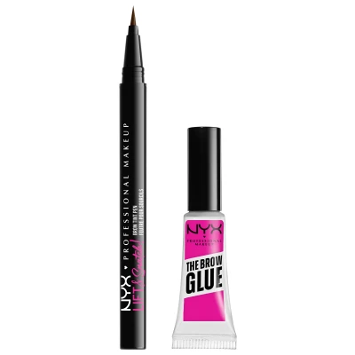 Abbildung von NYX Professional Makeup THE BROW GLUE Stick + LIFT &amp; Snatch TINT Pencil SET Set, Größe: One Size, Espresso
