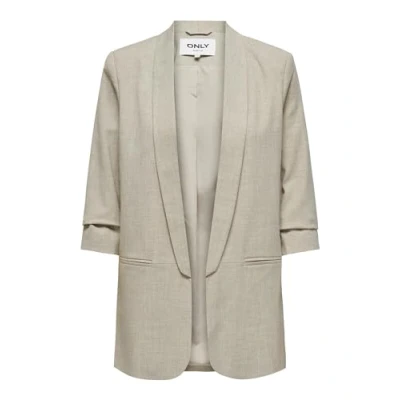 Abbildung von ONLY Onlelly 3/4 LIFE Blazer, Damen, Größe: 36, White pepper melange