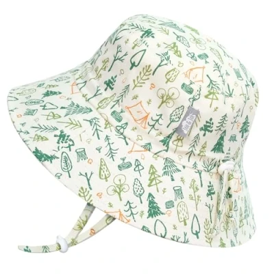 Abbildung von Jan &amp; Jul Jungen Baumwoll Bucket Hat, größenverstellbarer Sonnenhut mit Kinnriemen für Babys (S: 0 6 Monate, Camp Grove)