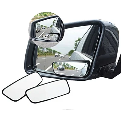 Abbildung von meioro 360 drehbarer Toter Winkel Spiegel, verstellbarer Weitwinkel Rückspiegel, HD Glas, konvexer Seitenspiegel für Auto, ein Paar