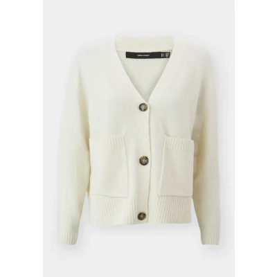 Abbildung von Vero Moda Vmboom V NECK Button Cardigan Strickjacke, Damen, Größe: XS, Birch melange