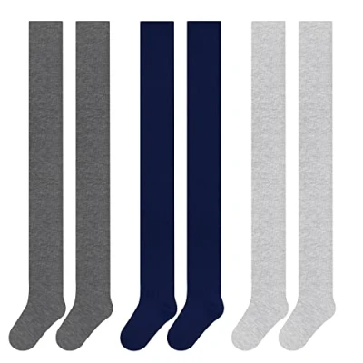 Abbildung von L&amp;K II 3er Pack Kinder Mädchen Jungen Strumpfhose Strickstrumpfhose mehrfarbig 2710A 122 128