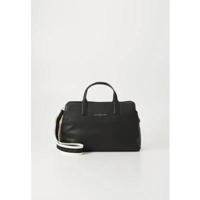 Abbildung von Tommy Hilfiger Tragetasche »TH LOGOTAPE SATCHEL«, Damen Umhängetasche, Businesstasche mit goldfarbenem Logo Schriftzug