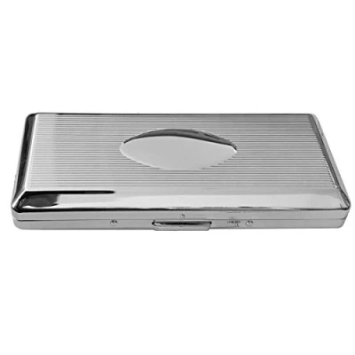Abbildung von SILBERKANNE Zigaretten Zigarillo Etui doppelseitig 4,6x10,8 cm Premium Silber Plated edel versilbert in Top Verarbeitung. Fertig zum verschenken mit schicker Geschenkverpackung