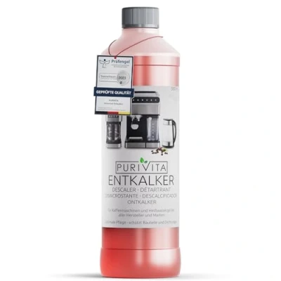 Abbildung von PURIVITA Universal Entkalker Kaffeevollautomat (1x 500ml) Kaffeemaschine für ALLE gängigen Marken 1 Flasche