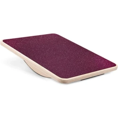 Abbildung von Yes4All ZSM8 Kunststoff Wobble Balance Board/Wippbrett aus Holz, 40 cm Oberfläche Board für Stehen, Core Training, Gym Home Workout (Rot)