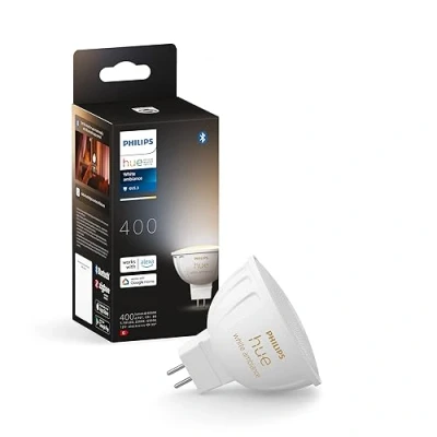Abbildung von Philips Hue White Ambiance MR16 LED Lampe, dimmbar, alle Weißschattierungen, steuerbar via App, kompatibel mit Amazon Alexa (Echo, Echo Dot)