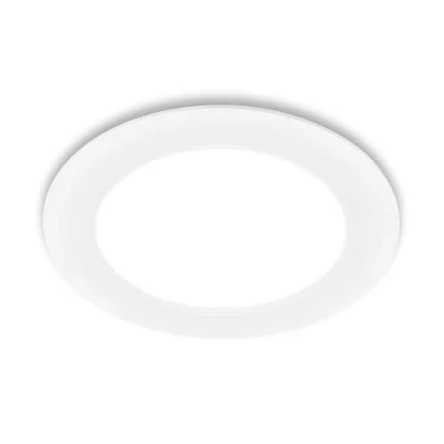Abbildung von BRILONER 1x LED Einbaustrahler 230V flach, neutralweißes Licht, 12W, 1200lm, Spot, Deckenspots, Spots 230V, Einbauleuchten, Einbauspots LED, Deckenstrahler, 68mm, 170x30mm (DxH), Weiß