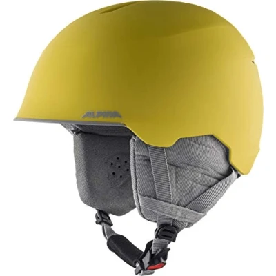 Abbildung von ALPINA MAROI JR Sicherer, Bruchfester &amp; Individuell Anpassbarer Skihelm Für Kinder, curry grey matt, 51 54 cm