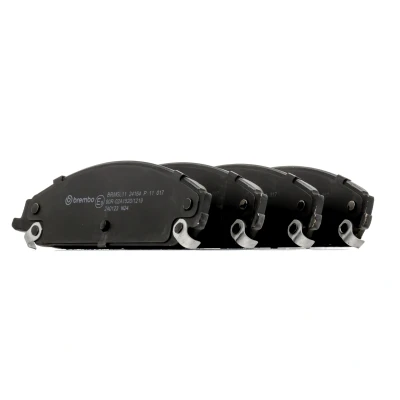Abbildung von BREMBO P 11 017 Bremsbelagsatz mit akustischer Verschleißwarnung ohne Zubehör DODGE: Challenger Coupe, Caliber, Charger VI, CHRYSLER: 300C Saloon