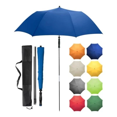 Abbildung von FARE Reise Sonnenschirm Travelmate Camper UV Schutz 50+ für Koffer Flugzeug Camping Balkon Strand Garten (Blau)